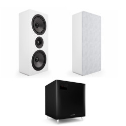 Acoustic Energy Wall Speakers package  AE105 White / AE108 2.1 Black