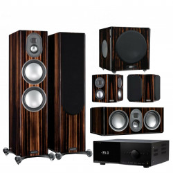 Monitor Audio Speaker Set Gold 5.1 Piano Ebony + Anthem AV Receiver MRX-740 (set)