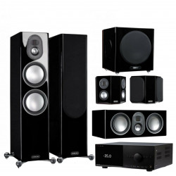Monitor Audio Speaker Set Gold 5.1 Piano Gloss Black + Anthem AV Receiver MRX-740 (set)
