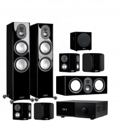 Monitor Audio Speaker Set Gold 5.1.2 Piano Gloss Black + Anthem AV Receiver MRX-1140 (set)