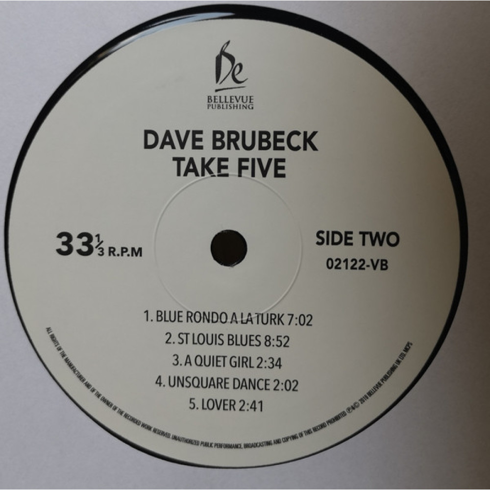 Dave Brubeck – Take Five (LP) buy online in UAE (Dubai, Abu Dhabi 