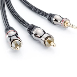 Eagle audio/video cable JACK-2RCA 3.5mm 0.8m deluxe