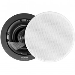 Elipson In Ceiling Speaker 1 Tweet + HP21 (8'') White Ultra Slim Magnetic Grid