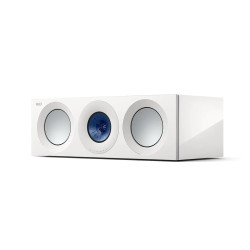 KEF Reference 2 Meta Center Channel Speakers in High Gloss White Blue