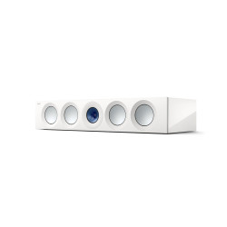 KEF Reference 4 Meta Center Channel Speakers in High Gloss White Blue