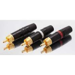 Linn RCA Phono Plugs Pack of 6 red - 6 black high quality phono plugs