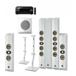 Focal Speaker Set On Wall 5.1 White + Pioneer AV Receiver VSX-LX505 (set)