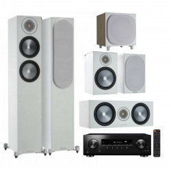 Monitor Audio Speaker Set Bronze 200 5.1 White + Pioneer AV Receiver VSX-534D (set)