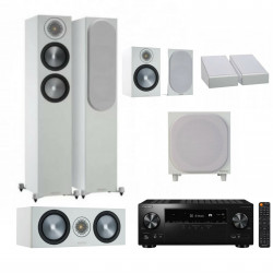 Monitor Audio Speaker Set Bronze 200 AV Dolby Atmos 5.1.2 White + Pioneer AV Receiver VSX-935 (set)