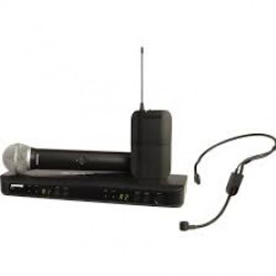 Shure BLX1288/PGA31 Dual-Channel Wireless Combo Headset & Handheld Microphone System (H10: 542 - 572 MHz)