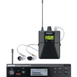 Shure PSM 300 Stereo Personal Monitor System with IEM (H20: 518-541 MHz) with P3RA receiver and SE 215 In Ear Monitors