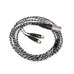 Audeze Black-Silver Headphone Cable, 4pin balanced XLR