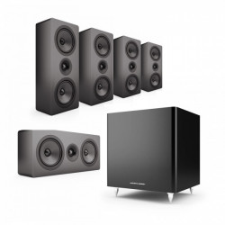 Acoustic Energy AE105 / AE108 5.1 Wall Speakers package Black